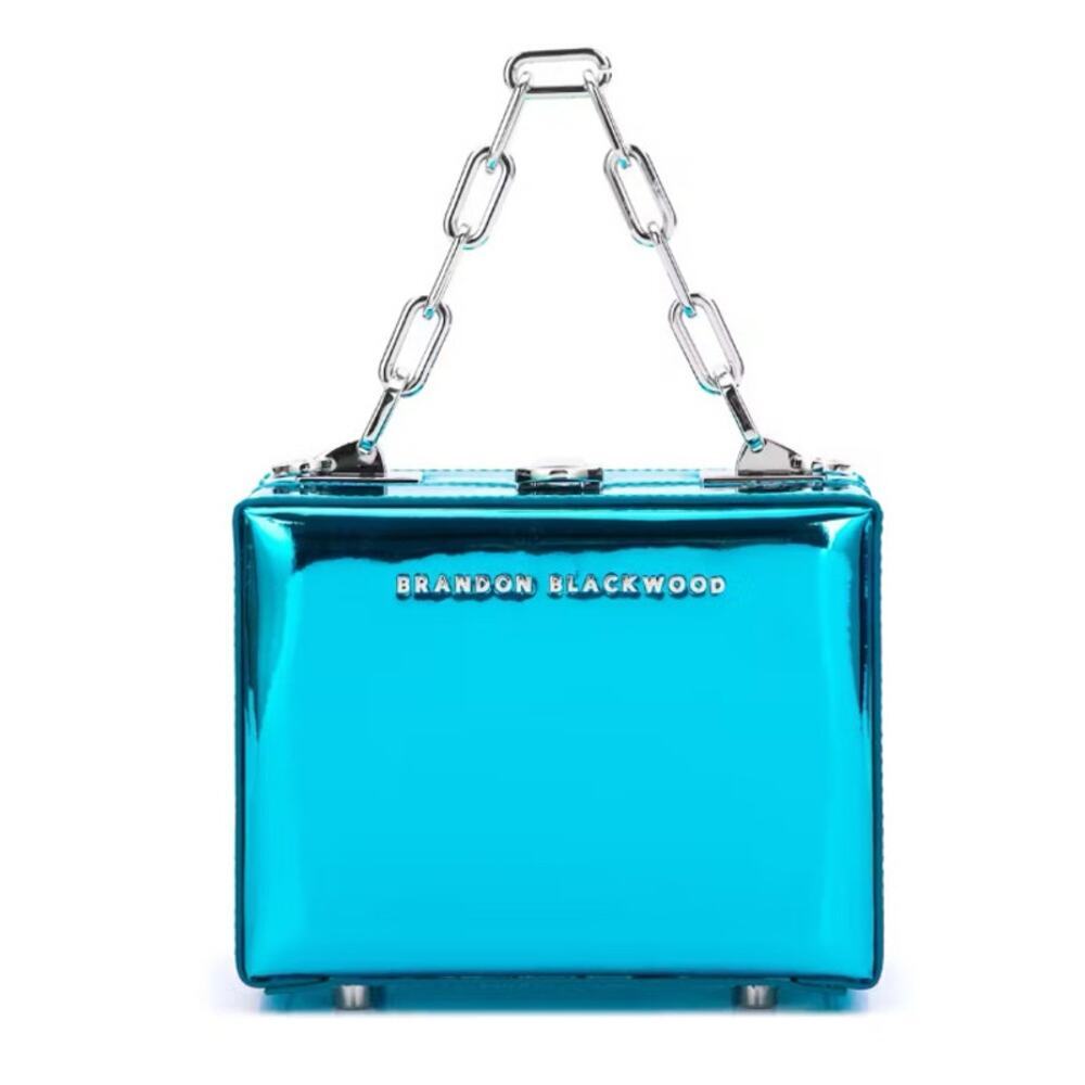 Brandon Blackwood Metallic Mini Mirror Trunk